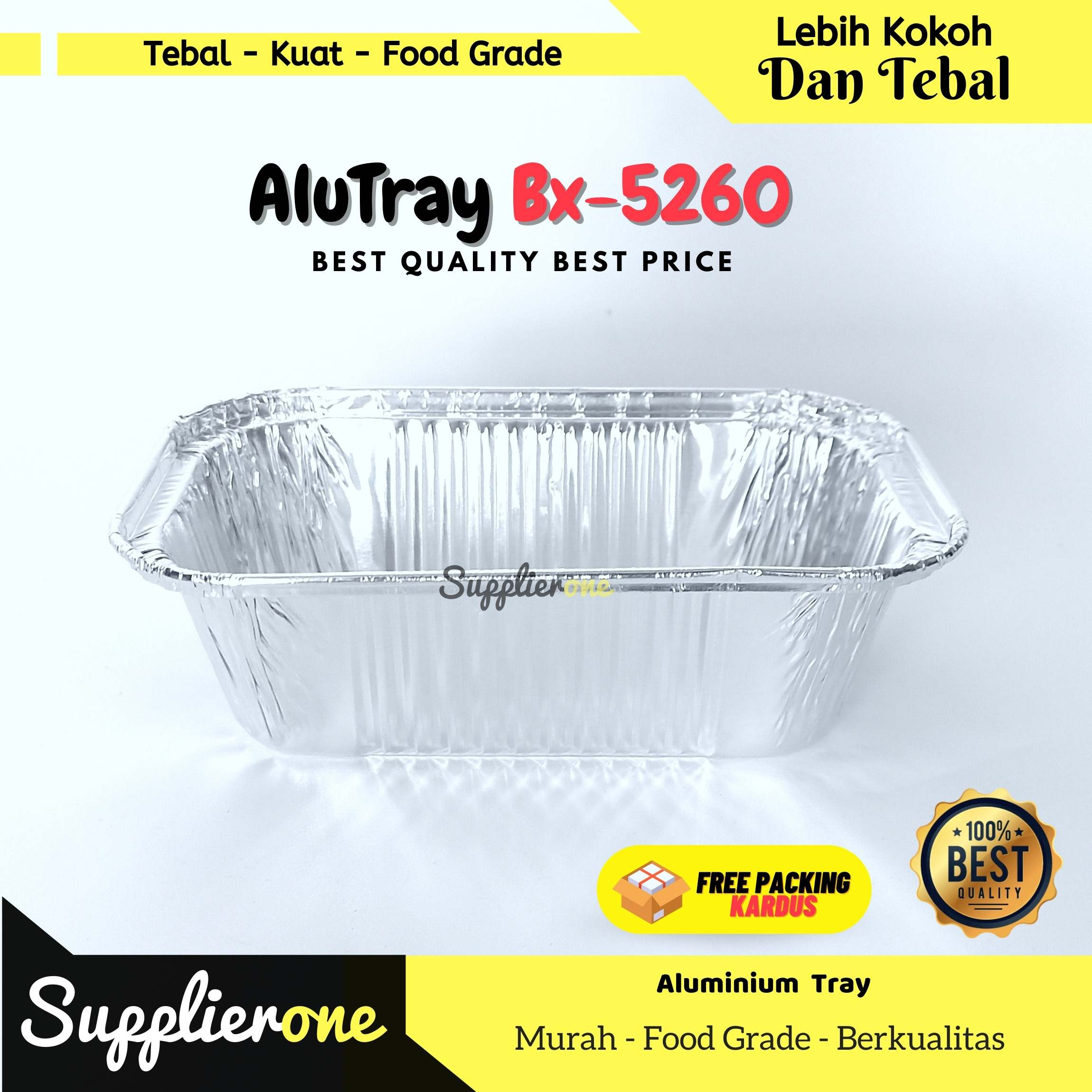Alu Tray Bx-5260 / Alumunium Tray / Alumunium Cup / Muffin Alumunium / Tray Alumunium