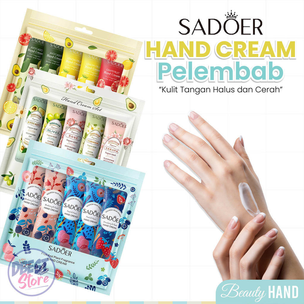 Krim Tangan Lotion Anti Keriput Sadoer Hand Cream 30g