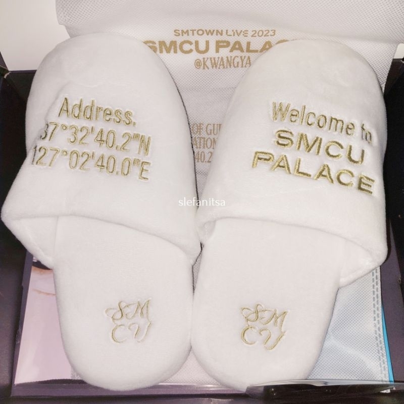Slippers Only SMCU Palace Welcome Kit Welkit SMTown Live 2023 Slipper Sandal Hotel