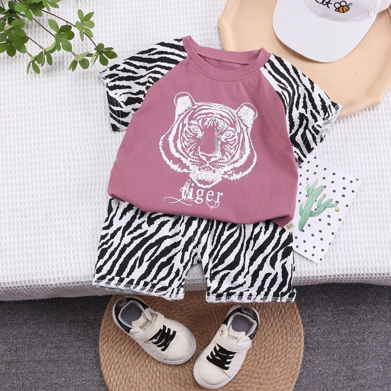 BARU LID7012 - Baju + Celana Pendek Cotton Set 2in1