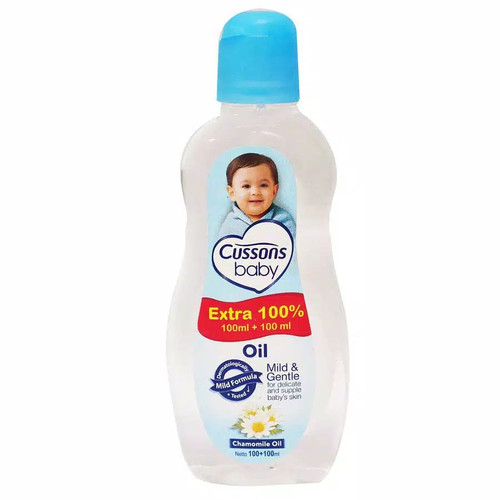 CUSSONS BABY OIL EXTRA 100% 100ML + 100ML
