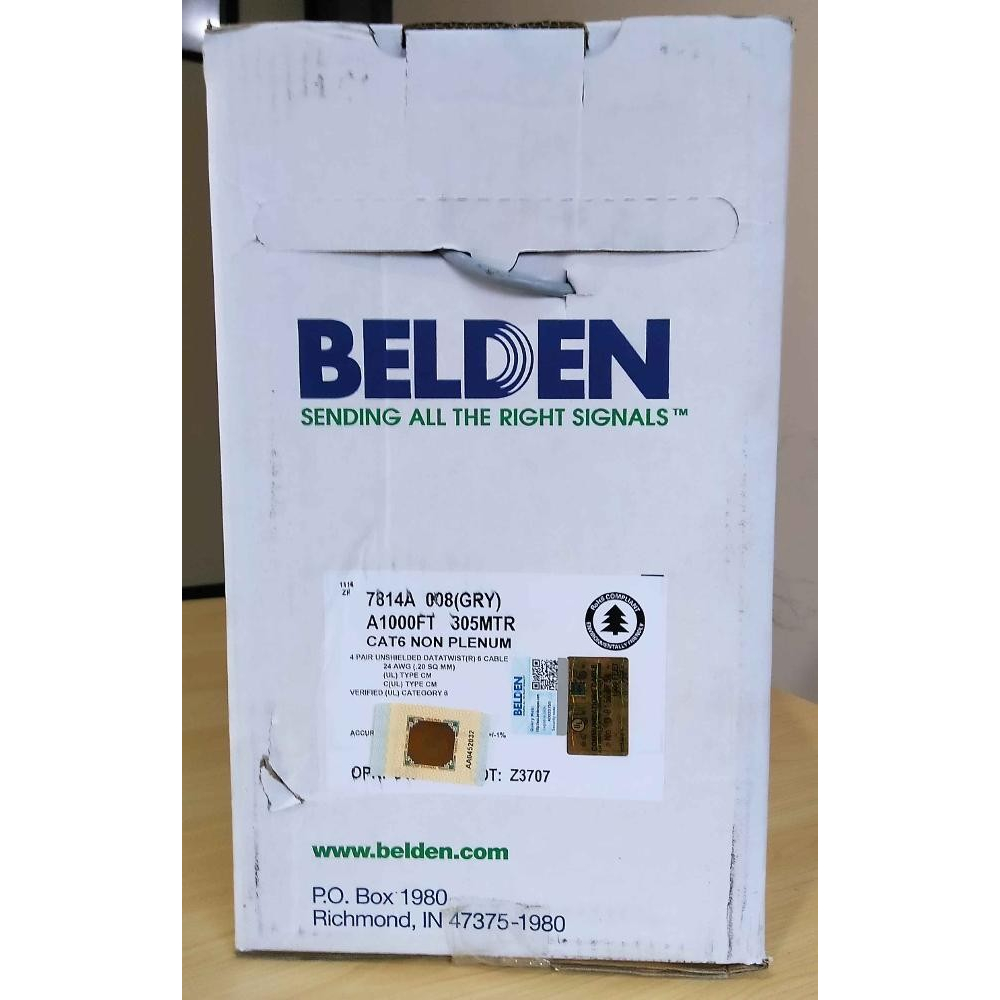 Kabel LAN UTP Cat6 BELDEN USA / Belden Cat6 per Meter