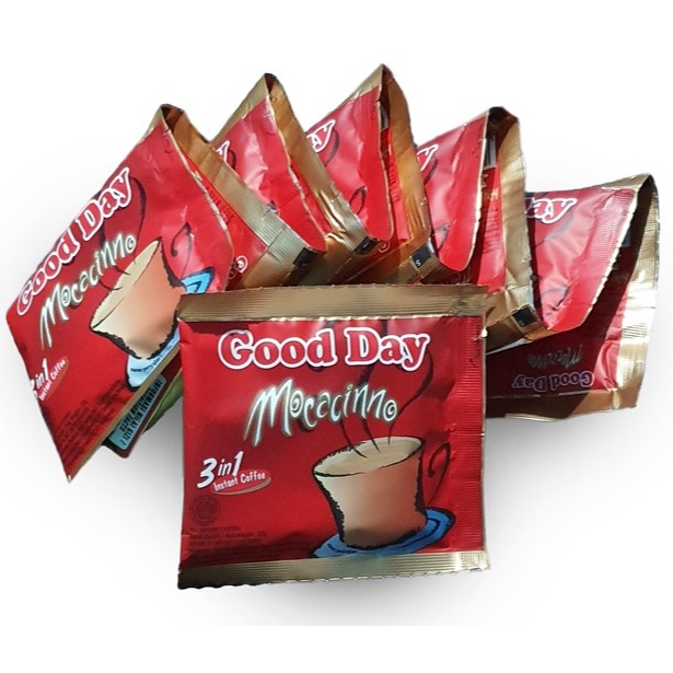 

Kopi Good Day Mocacinno 10 x 20 gr / Good Day Mocacino 10 x 20 gr / Good Day Mokacino 10 x 20 gr / Good Day Mocachino 10 sachet / Minuman Kopi Good Day Mocacinno Renceng / Good Day Kopi 3 In 1 / Good Day Moccachino