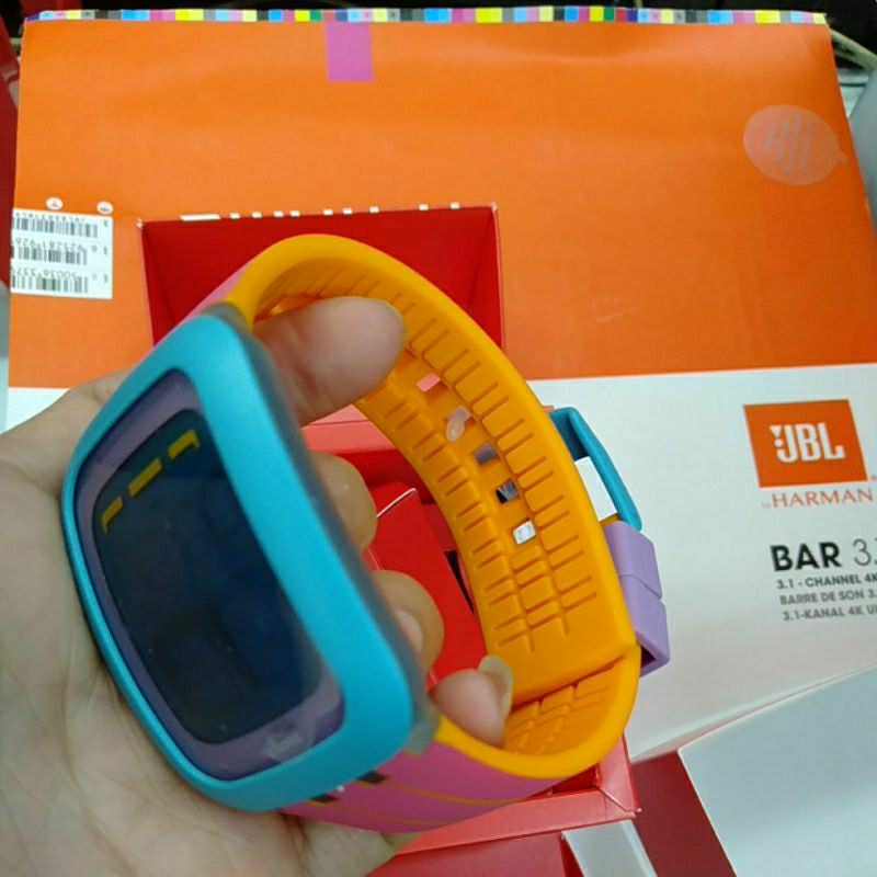 Swatch Touchscreen Jam Tangan Karet SURS103 Peche Melba Original