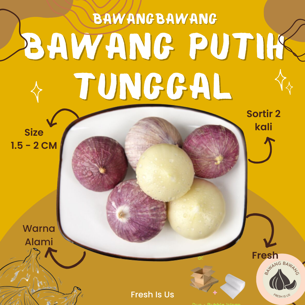 Bawang Putih Tunggal Lanang 1 Kg | Cocok untuk Madu