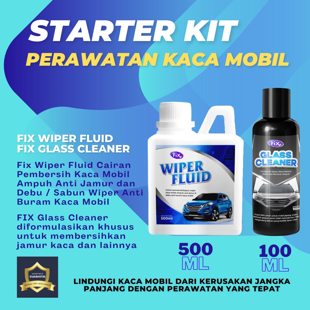 Paket Pembersih Wiper Mobil dan Pembersih kaca anti jamur