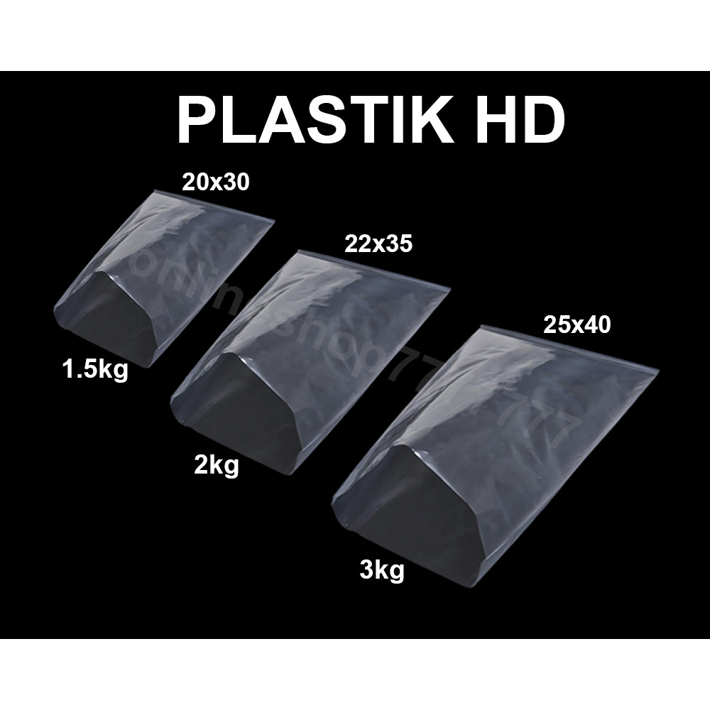 plastik gula, minyak, hd bening berkualitas tebal
