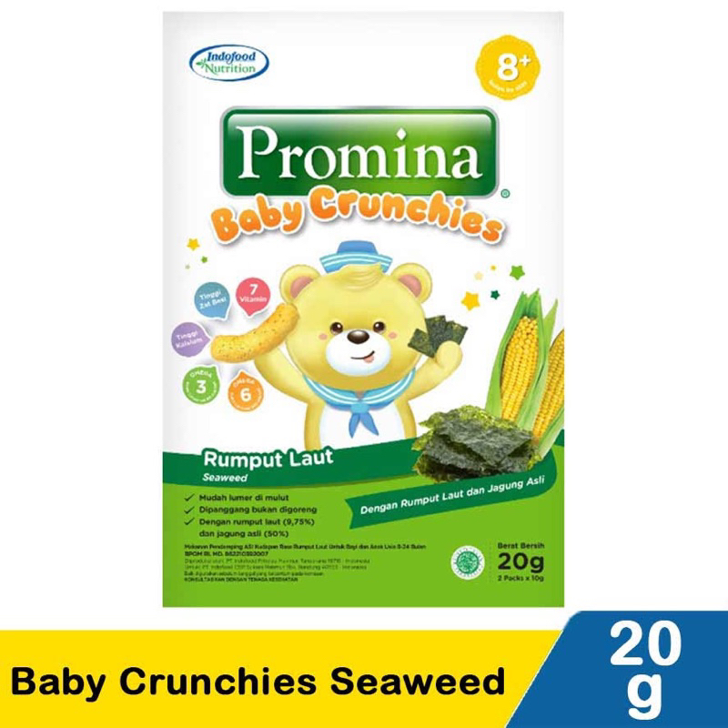 PROMINA CRUNCHIES 8+ 20gr / PROMINA SNACK KEJU / MPASI SNACK BABY CRUNCHIES