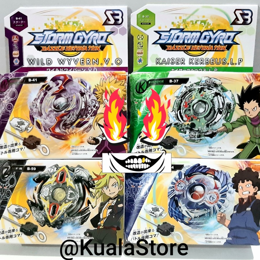 Gangsing Burst Set Tornado Burst Stormgyro Besi Gasing Metal Pistol Mainan Anak Gangsing Gangsing