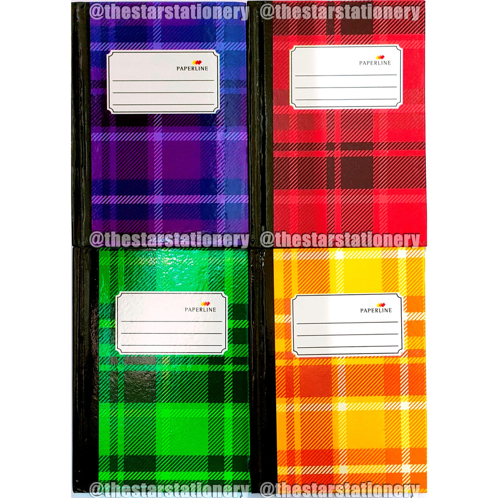 

(1 Biji) Paperline Buku Hard Cover Oktavo 100 ( Uk. 16 x 11 cm ) isi 100 Lembar