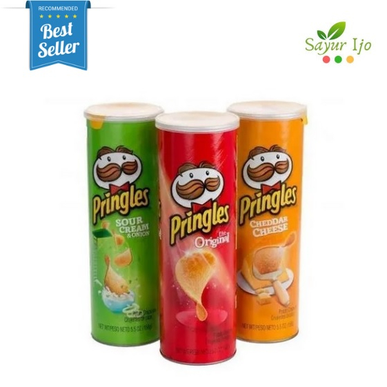 

Pringles CHEESY CHEESE 107 Gram / Pack Keripik Kentang Keju Premium Snack Cemilan Instant