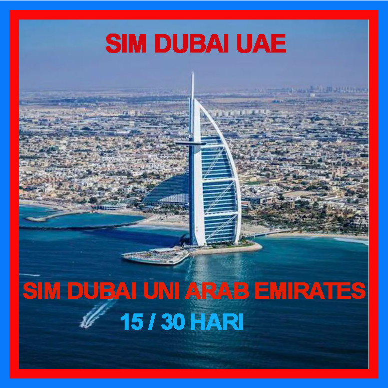 PROMO Simcard Dubai UAE Abu Dhabi Uni Emirat Arab Data Sim Termurah