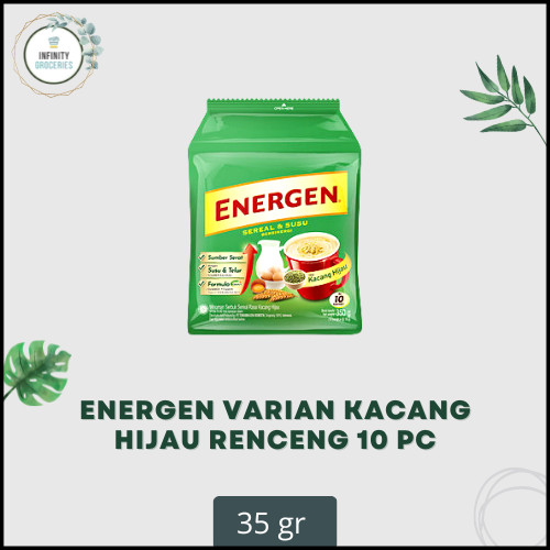 

ENERGEN SEREAL SUSU RASA KACANG HIJAU 1 RENCENG MURAH !!