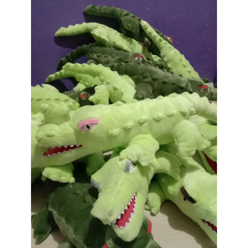 Boneka buaya/boneka crocodile ukuran 65cm mainan anak murah