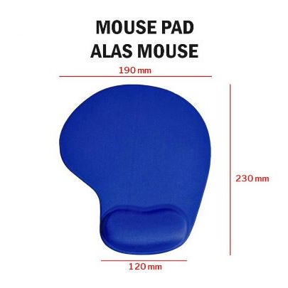 Alas Bantalan Sandaran Pergelangan Tangan Mouse Pad Tatakan Aksesoris Komputer Wrist Rest Mousepad [MF]