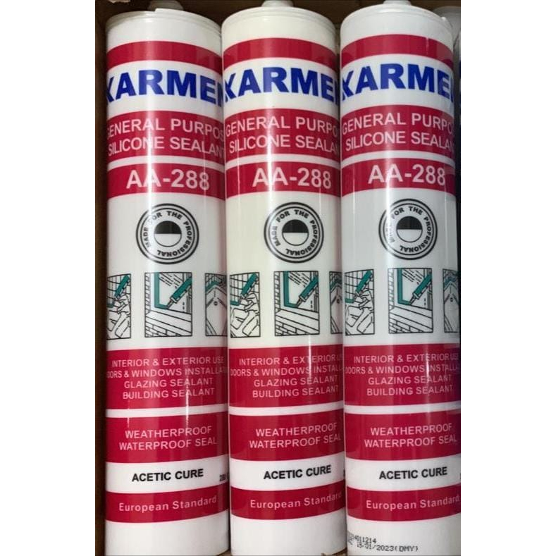 Lem Silicon Sealant Botol  Karmen AA-288 300 ML