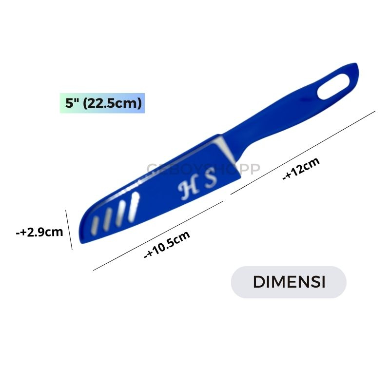Pisau Dapur / Pisau Buah Serbaguna Sarung Warna