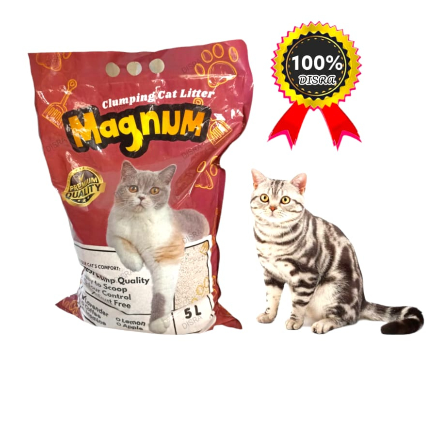 PASIR KUCING MAGNUM 5 LITER GUMPAL DAN WANGI