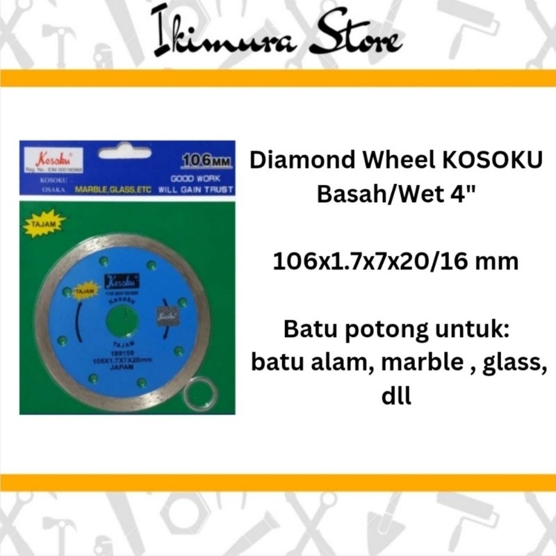 Diamond Wheel Granit Basah 4&quot;