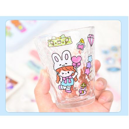 Sticker Waterproof 100 pcs Sticker Momo Dapat Box Isi 100 Lembar Motif Momo Kartun Korea Lucu Anti Air Dekorasi Handbook Scrapbook