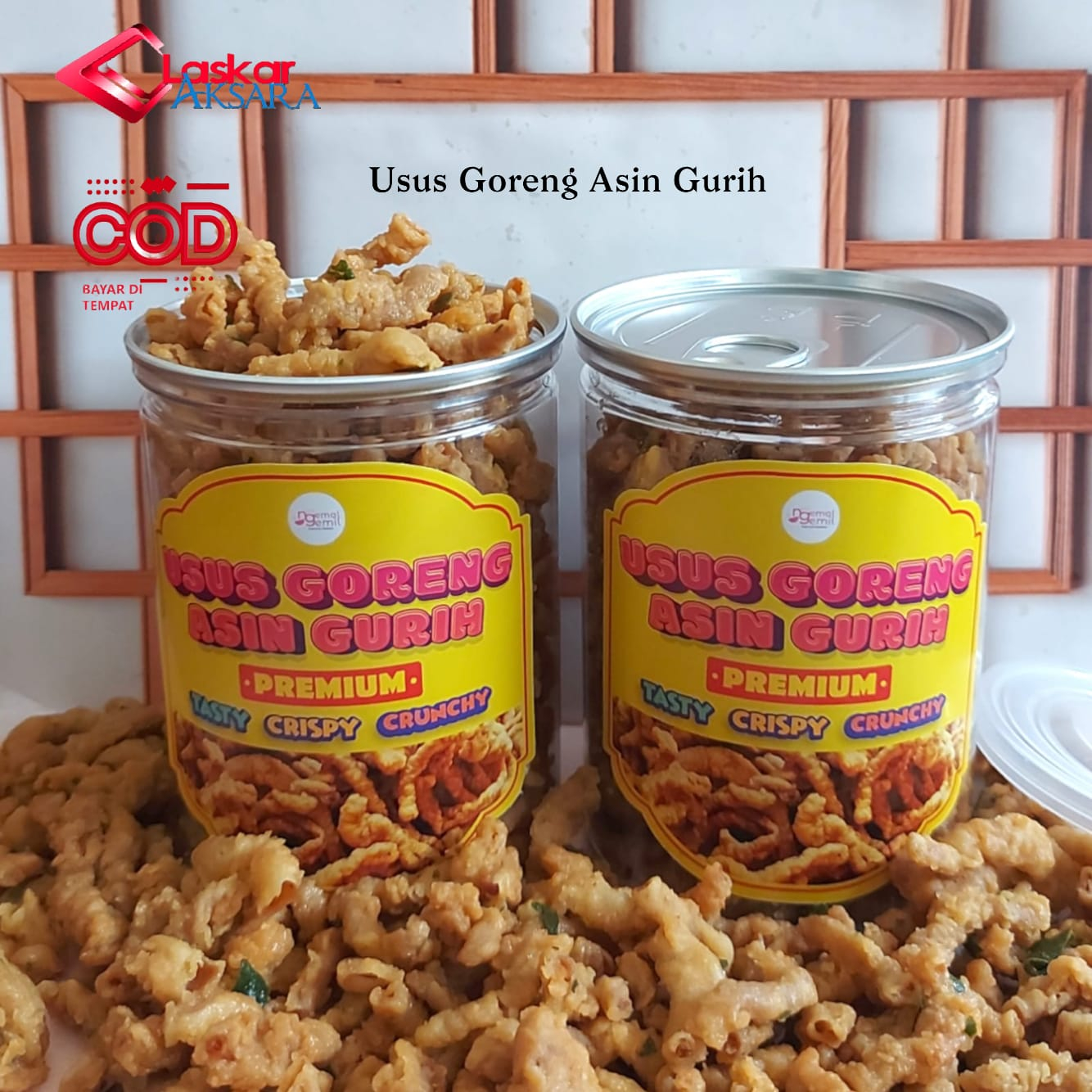 

Can - Kerupuk Usus Goreng Daun Jeruk Asin Gurih Krupuk Usus / Premium