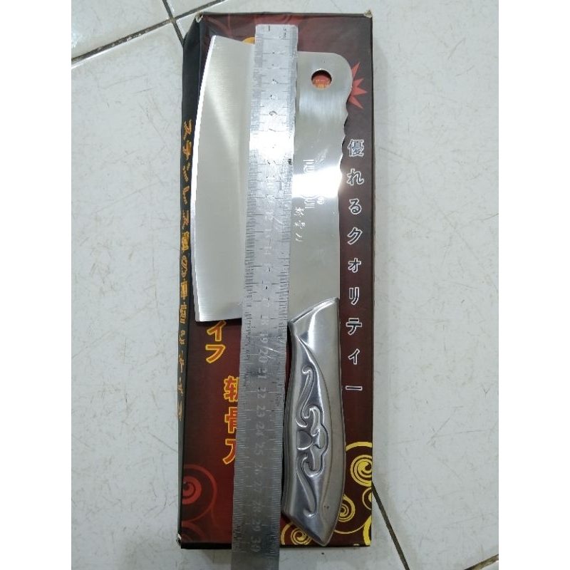 Pisau daging stainless tebal 4mm