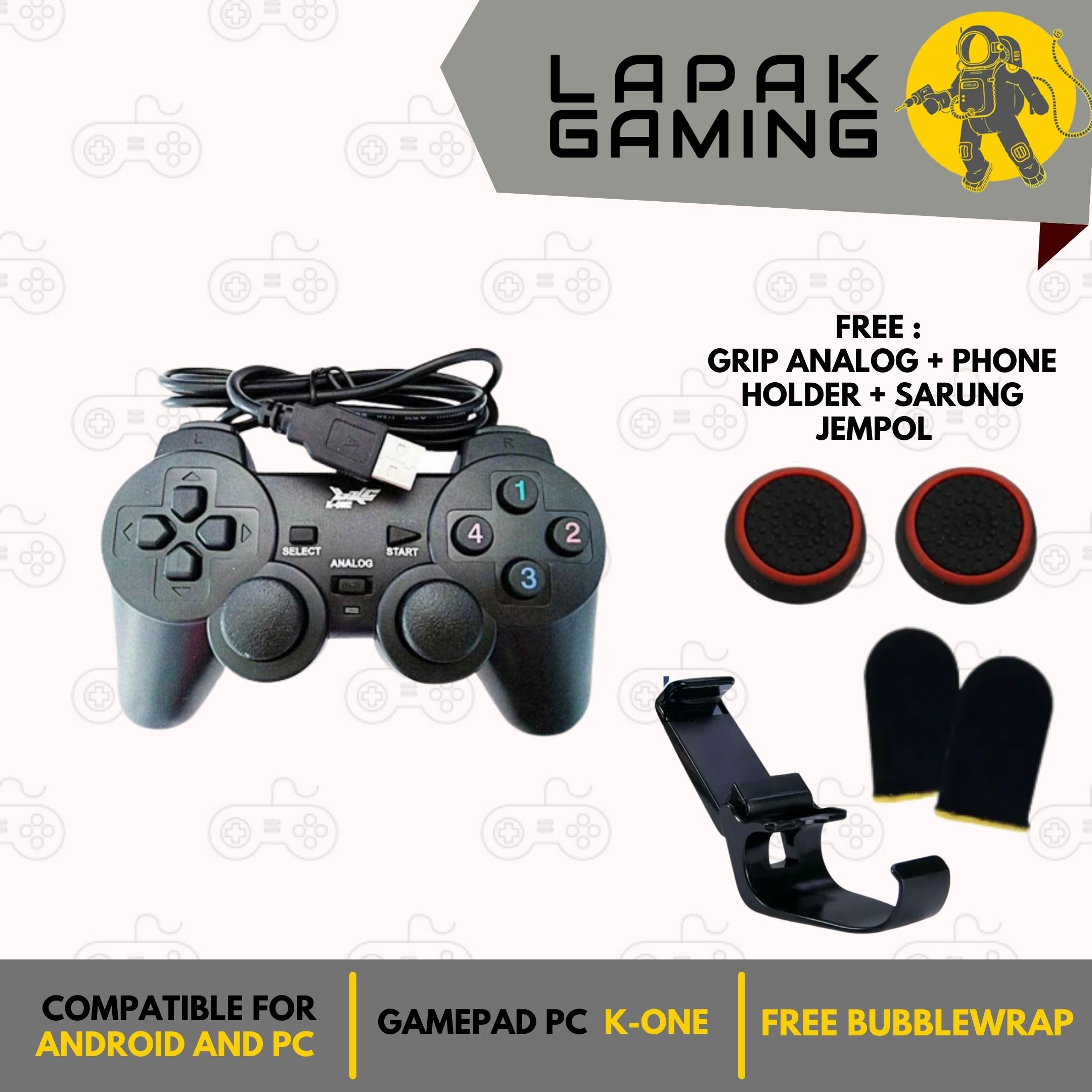 GAMEPAD PC STIK JOYSTIK STICK KONE WIRED