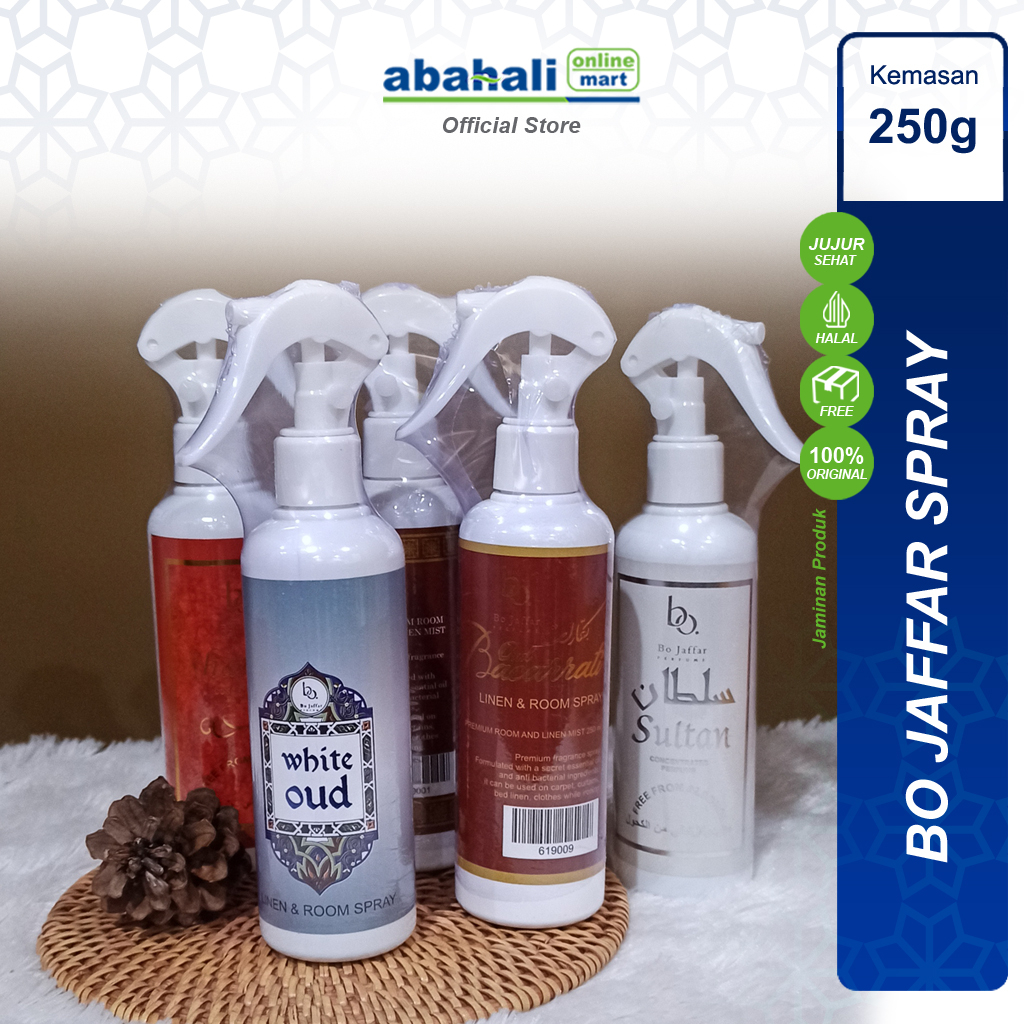 Pengharum Ruangan Bo Jaffar 250Ml Parfum Room Spray Untuk Pewangi Ruangan