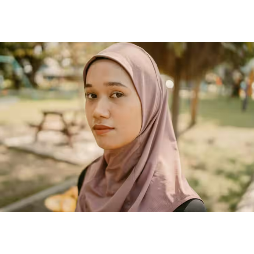 KALENJI Hijab Panjang Olahraga Lari Nyaman Transfer Kelembapan