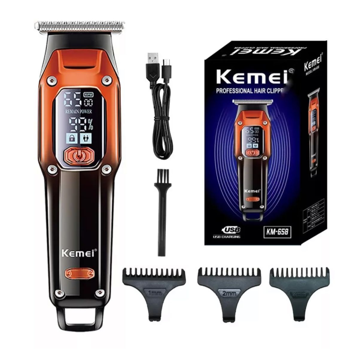 KEMEI KM-658 - Electric Hair Clipper Trimmer Alat Pangkas Rambut