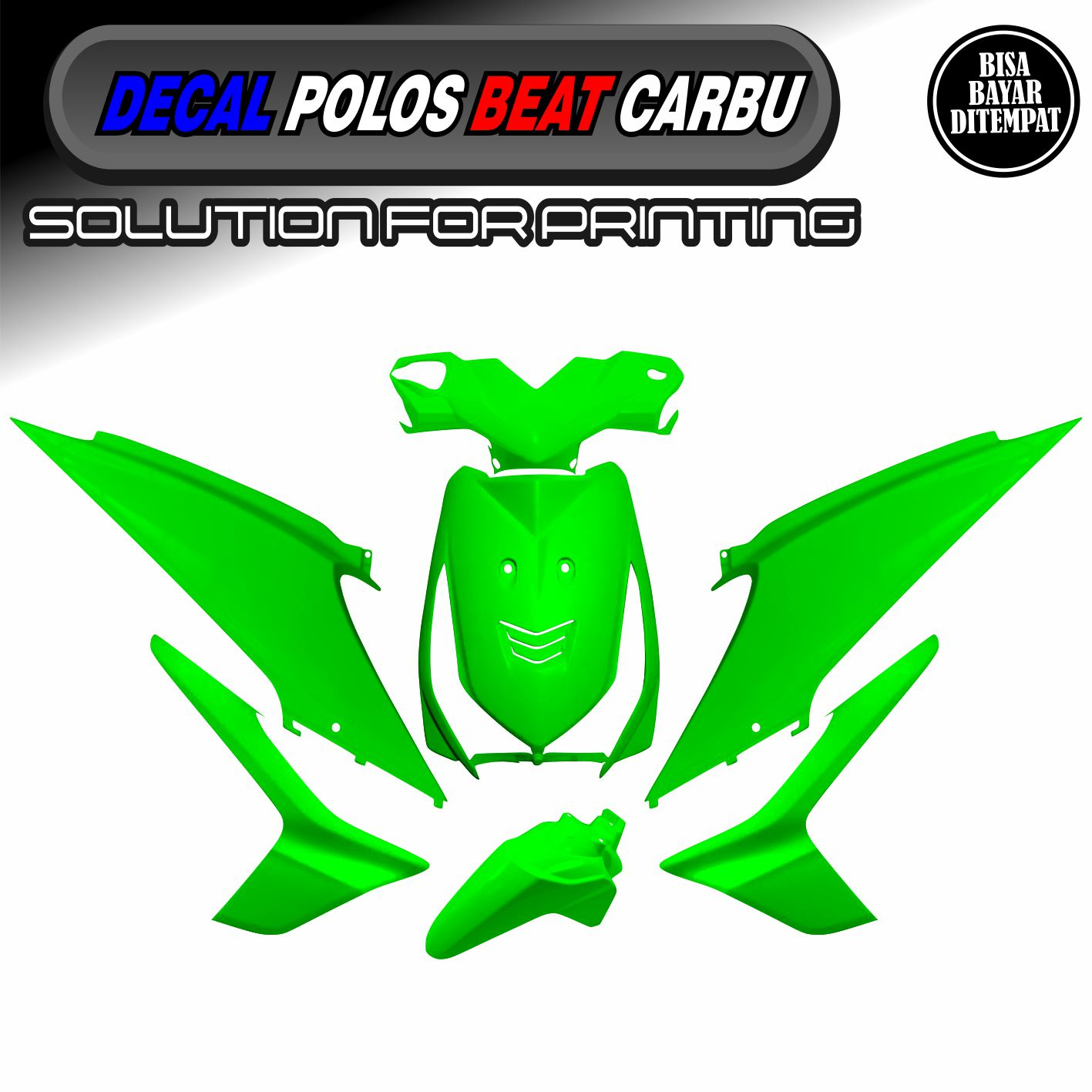 DECAL POLOS STICKER BEAT CARBU STRIPING DECAL POLOS BEAT