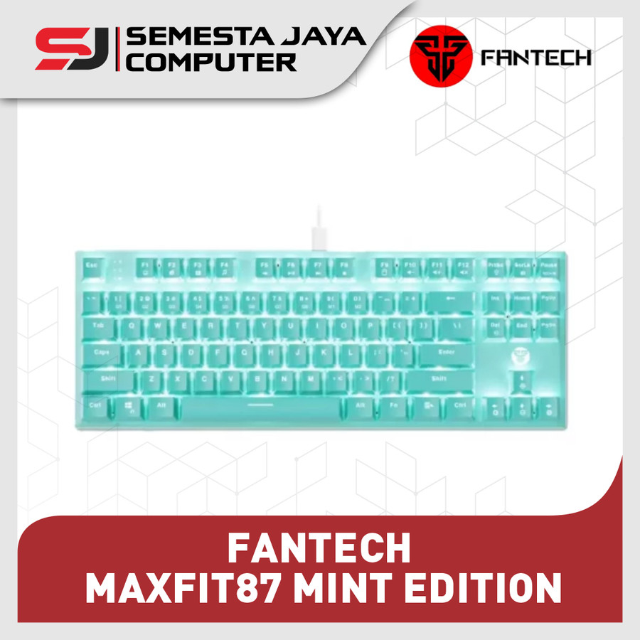 Fantech MINT EDITION MAXFIT87 MK856 TKL Mechanical Gaming Keyboard BLUESwitch