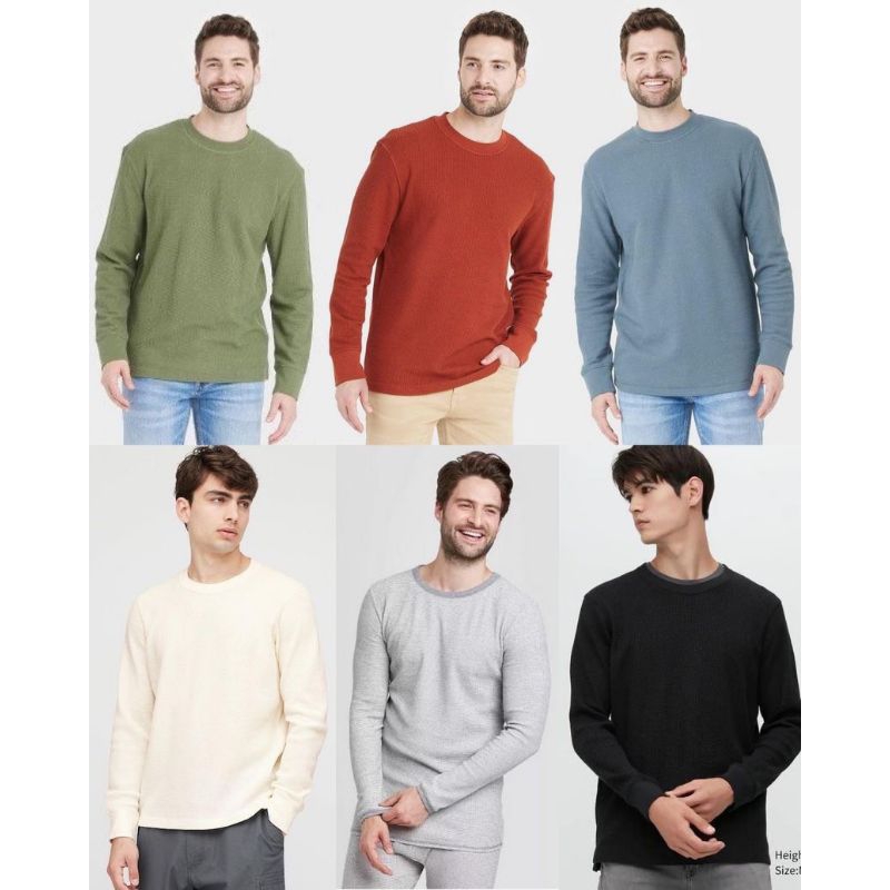 Goodfellow Waffle Textured Long Sleeve T-shirt