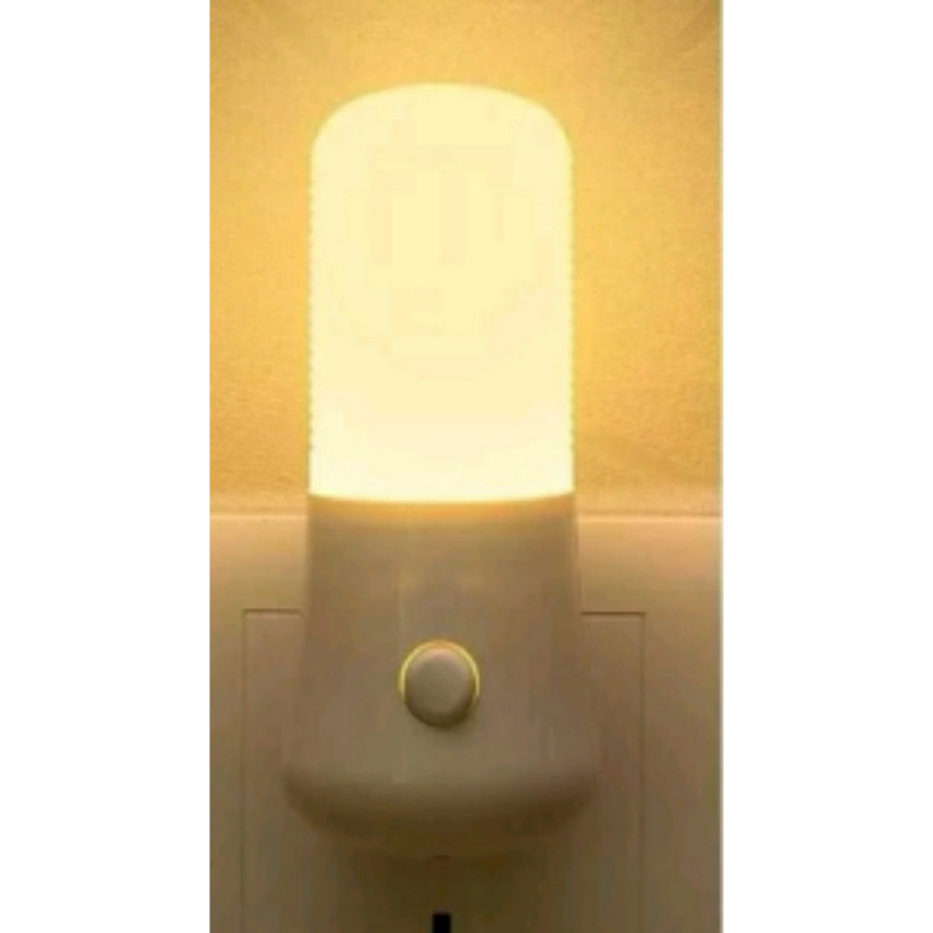 Lampu tidur colok listrik lampu LED model kapsul watt kecil putih mini