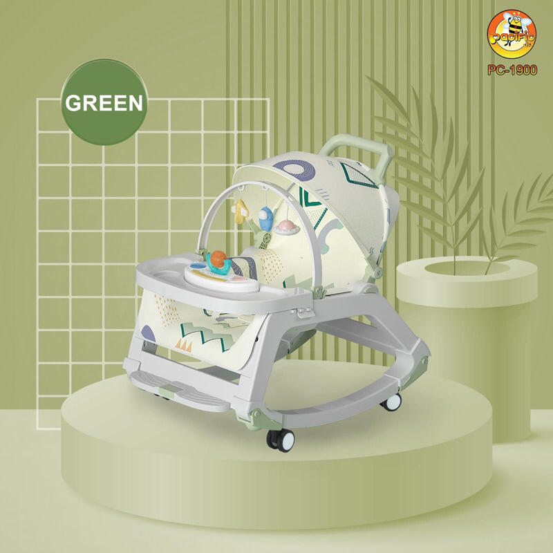 PACIFIC PC 1900 BABY MULTIFUNCTIONAL ROCKING CHAIR BABY KURSI AYUNAN KURSI MEJA MAKAN BAYI BOOSTER SEAT