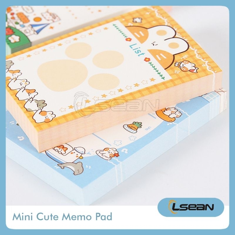 Memo Note Pad Mini Stickless Motif Lucu Kertas Memo Catatan Kecil Lucu