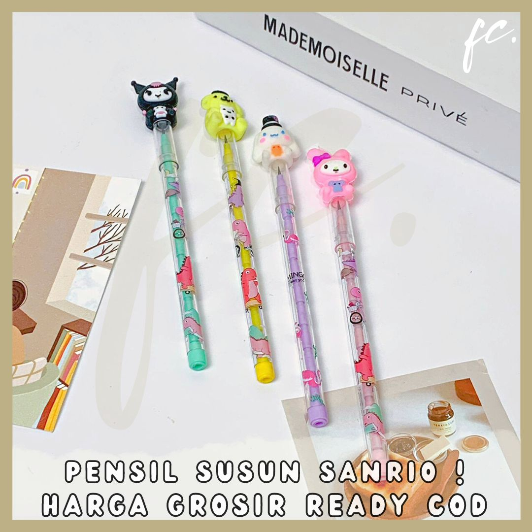 

Pensil Susun Sambung / Stackable Pencil Peluru / Pelor Peluru Sanrio Kuromi Pompompurin Hello Kitty My Melody Cinnamoroll Cute Alat Tulis Anak Sekolah Harga Grosir Ready COD