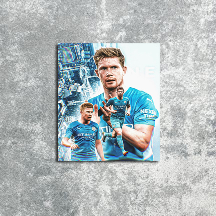 Poster Hiasan Dinding Man City Kevin De Buyne