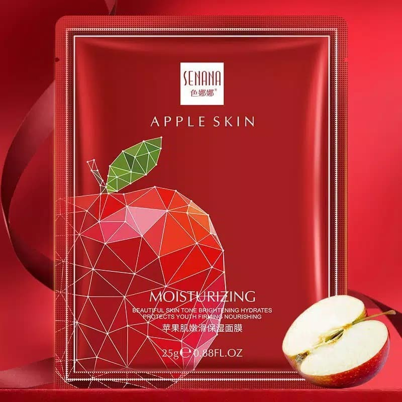 SENANA Apple Skin Mask Moisturising Masker Wajah Apel