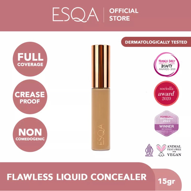 [PRELOVED] Esqa Liquid Concealer Shade Truffle - FREE LIQUID EYESHADOW