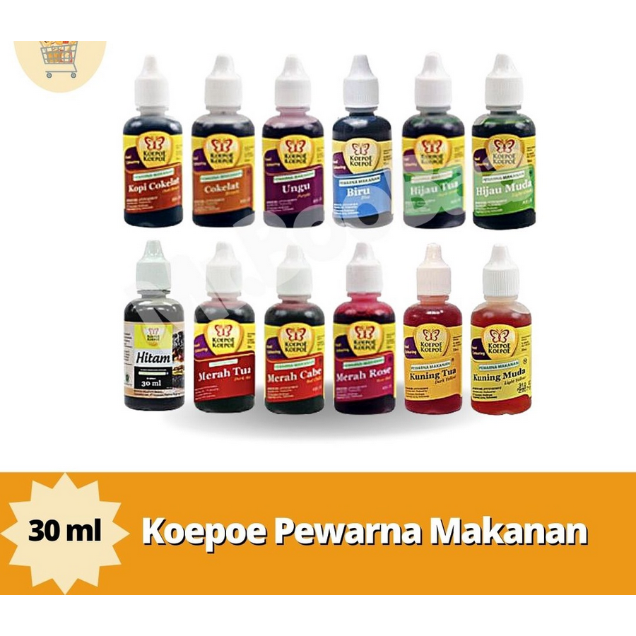

Pewarna Makanan Koepoe Koepoe LENGKAP 30ml - ERAKINI STORE
