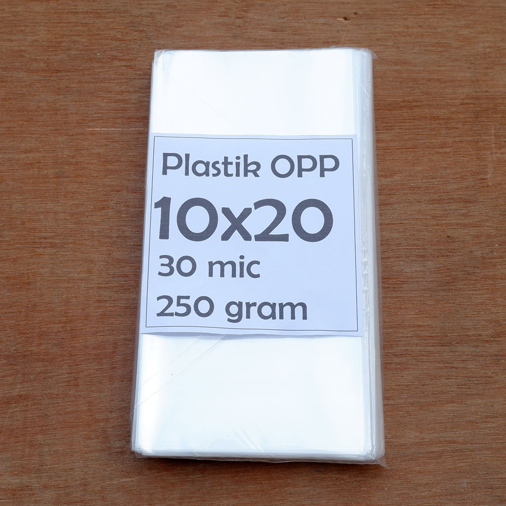 

Plastik OPP 10x20 cm 30 mic 250 gram tanpa lem