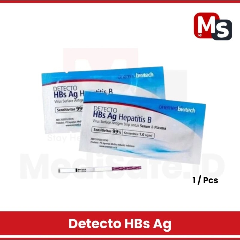Medisafe Detecto Hbs Ag Tes Hepatitis B Biotek Alat Pendeteksi Hepatitis B / Pcs
