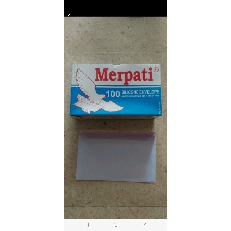 Amplop merpati 104 per pak isi 100pcs