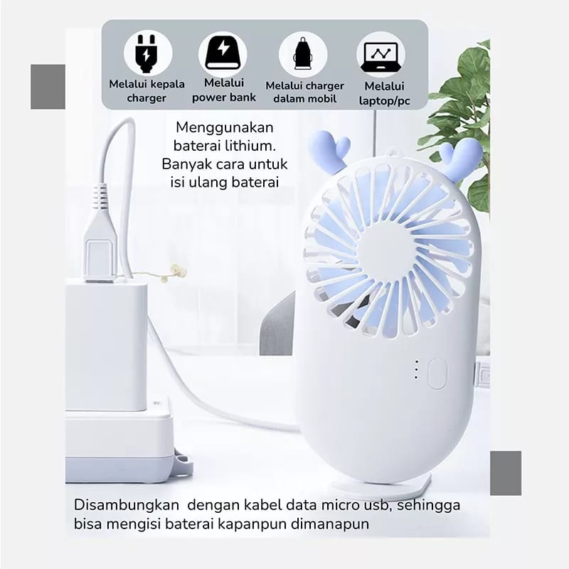 KIPAS ANGIN GENGGAM TANGAN USB FAN  / HANDY MINI FAN PORTABLE KIPAS ELEKTRIK VIRAL UNTUK OUTDOOR TRAVELLING KONSER PICNIK  JALAN LUAR RUANGAN