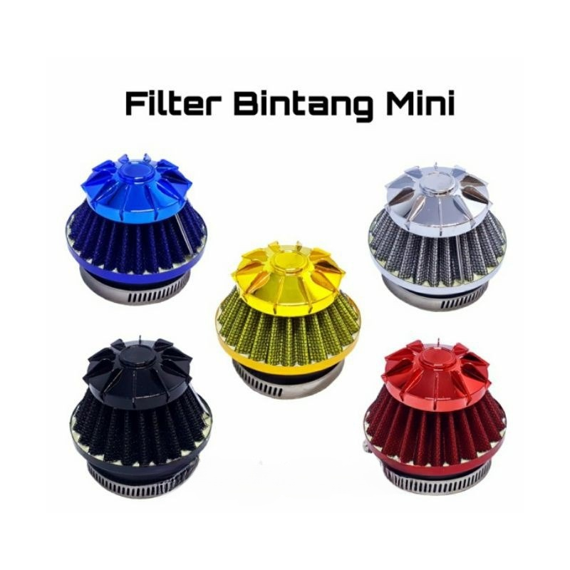 FILTER SARINGAN UDARA KARBURATOR CARBU KARBU MODEL KOSO MINI MAHKOTA BINTANG PWK PE 24 26 28 UNIVERSAL