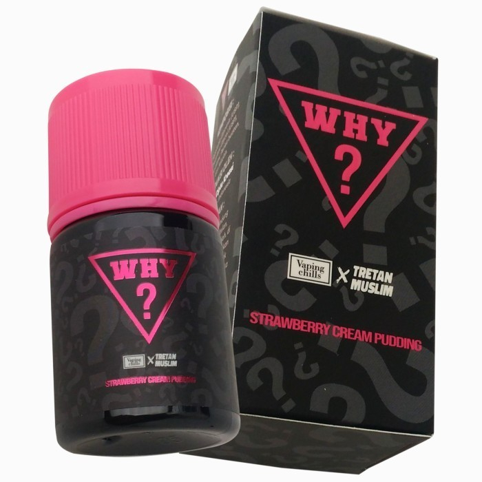 FREEBASE WHY V2 STRAWBERRY CREAM PUDDING BY TRETAN MUSLIM 100% ORI