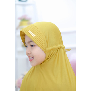 [ COD ] jilbab anak / 3-6 tahun / serut tali polos / kerudung anak / hijab anak