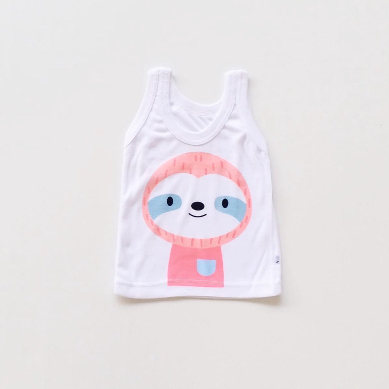 Kaos Singlet Motif Anak Kaos Dalam Oblong Anak Laki Laki dan Perempuan Newborn-3 Tahun