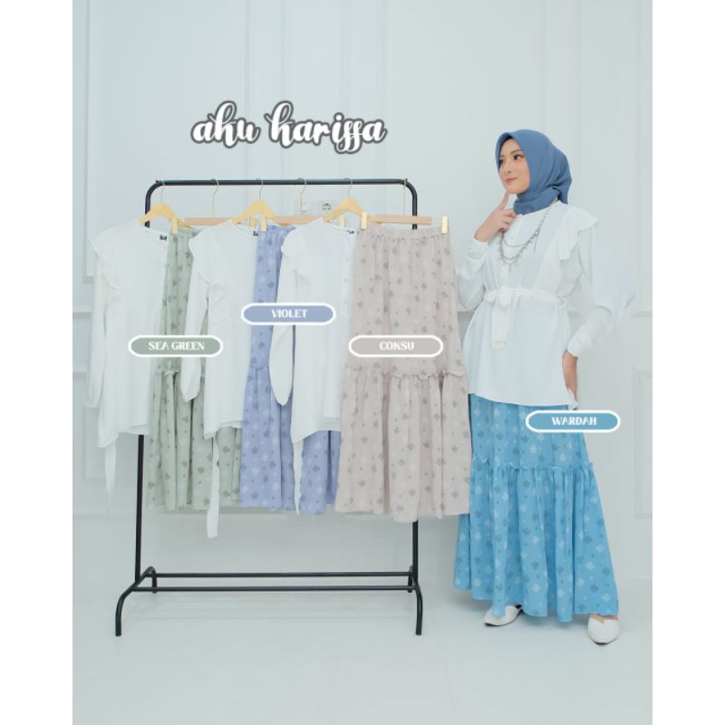 ONE SET ROK VIOLA ORI AKU KARISSA TERBARU